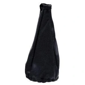 Afbeelding van Simoni Racing Pookhoes Cuffia 125x125mm/Ø140 Zwart Leder + Rode stiksels