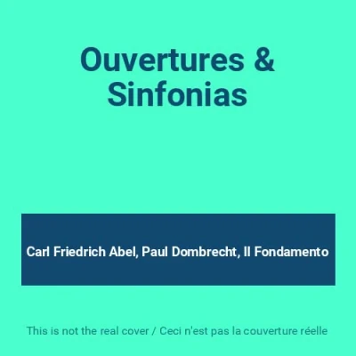 Afbeelding van Il Fondamento Abel: Ouvertures &amp; Sinfonias (CD)