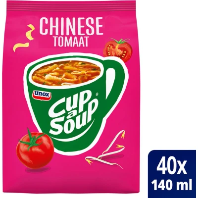 Afbeelding van Cup a Soup Unox machinezak Chinese tomaat 140ml