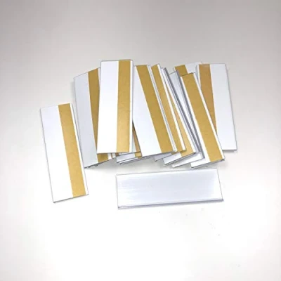 Afbeelding van 100 stuks zelfklevende labelhouders van 30mm x 100mm, individuele prijskaarthouders prijskaarten, prijslabels, transparante labels