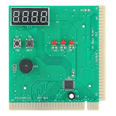 Afbeelding van PC Moederbord diagnosekaart, 4 cijferige kaart Analyzer Computer Diagnose Posttester voor PCI &amp; ISA