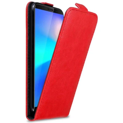 Afbeelding van Cadorabo Hoesje geschikt voor Cubot J3 PRO in APPEL ROOD Beschermhoes flip design Case Cover met magnetische sluiting