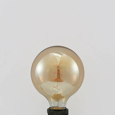 Afbeelding van Lucande LED lamp E27 G125 4W 2.700K dimbaar amber