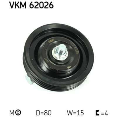 Afbeelding van Skf Spanrol (poly) V riem VKM 62026