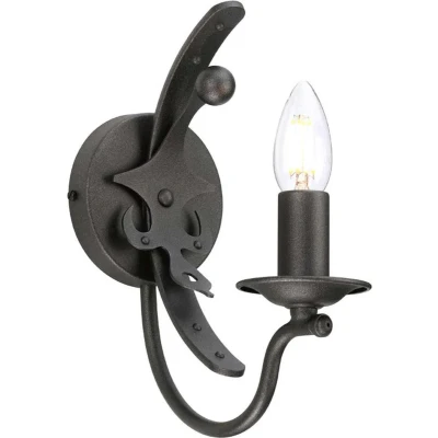 Afbeelding van Elstead Lighting LED Wandlamp Windsor 1X E14 Max 60W Graphite