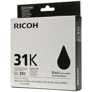 Afbeelding van Ricoh GC 31K (405688) Inktcartridge Zwart