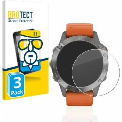 Afbeelding van BROTECT Glas Screenprotector voor Garmin Fenix 6 / Pro Solar Gehard Beschermglas 9H (3 Stuks)