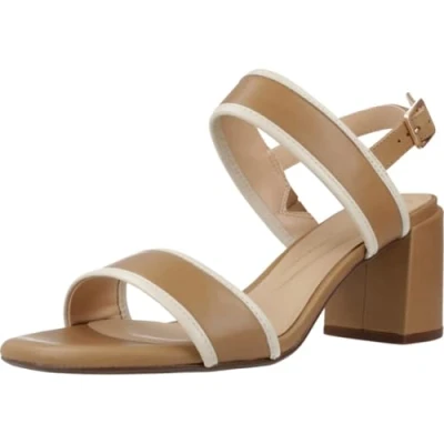 Afbeelding van Clarks Ezoria Sling Sandalen, Dames, Maat: 41, Light tan combination Leer