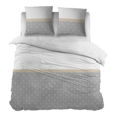 Afbeelding van Snoozing Eva Dekbedovertrek Tweepersoons 200x200/220 cm Grijs