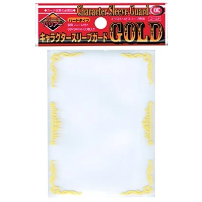 Afbeelding van KMC Sleeves Character Sleeve Guard Floral Gold (60 stuks)