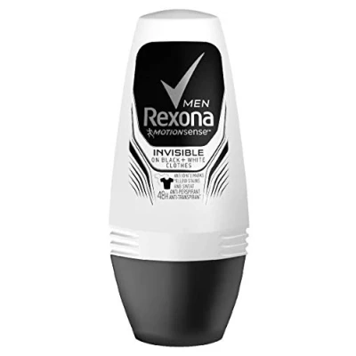 Afbeelding van Rexona Deodorant for Men Roll on Invisible Black &amp; White 50 ml