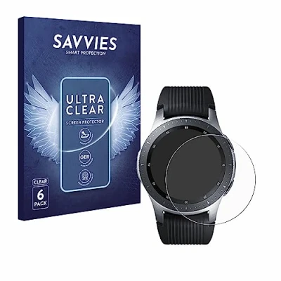 Afbeelding van Savvies Screenprotector voor Samsung Galaxy Watch (46 mm) Folie Beschermfolie transparant (6 Stuks)