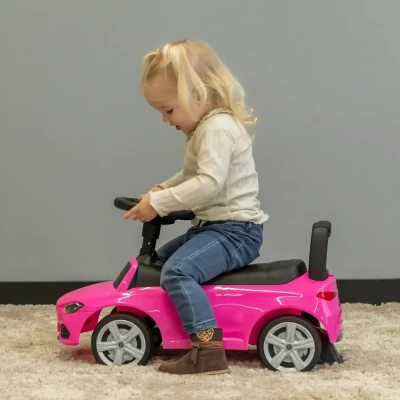 Afbeelding van Loopauto Mercedes Benz C klasse roze vanaf 1 jaar Bandits and Angels
