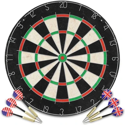 Afbeelding van Dartbord Professioneel Met 6 Darts Sisal