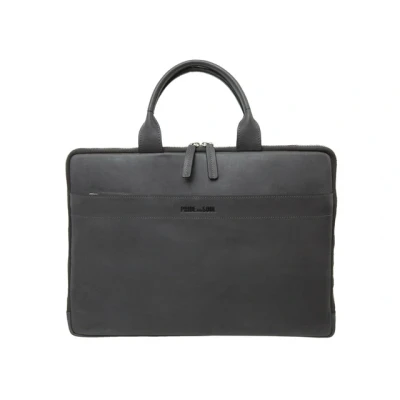 Afbeelding van Pride and Soul aktetas RATE 28x39x2.5cm leer grijs JU 47262