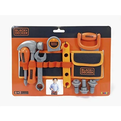 Afbeelding van Smoby Black &amp; Decker Gereedschapsriem met 6 tools
