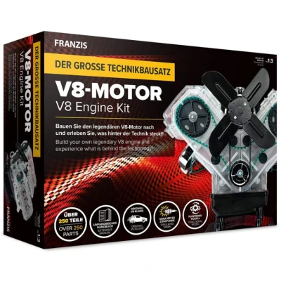 Afbeelding van 1:3 Franzis 67114 1 V8 Engine Kit Plastic Modelbouwpakket