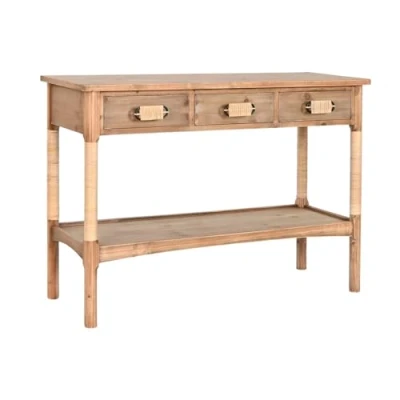 Afbeelding van Console Home ESPRIT Lichtbruin Touw Spar 110 x 40 79,5 cm