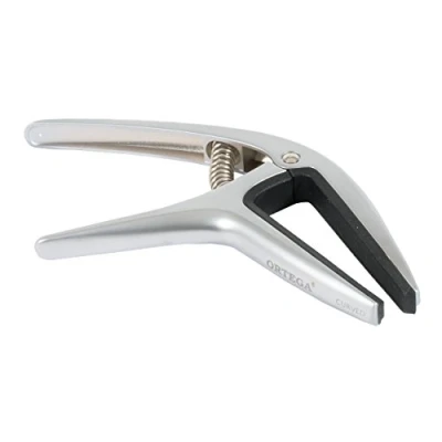 Afbeelding van Ortega Gitaren Twin Capo TWCAPO CR Omkeerbare Two Way Past op gebogen en klassieke platte Fretboards, Chroom