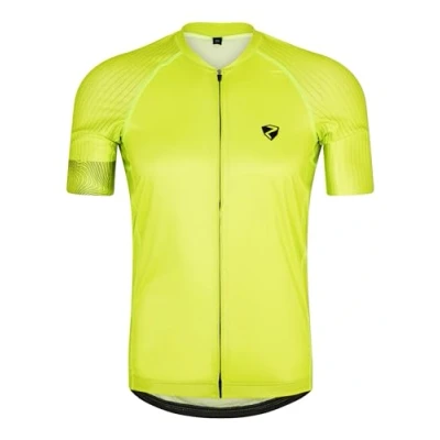 Afbeelding van Ziener NEARO Fietsshirt voor heren, mountainbike, racefiets, ademend, sneldrogend, elastisch, korte mouwen, bitter citroen, 50
