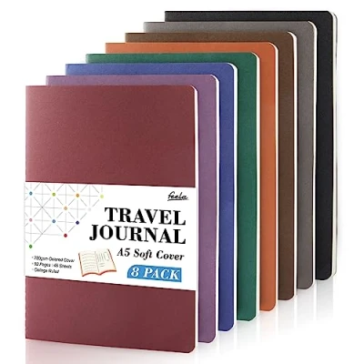 Afbeelding van 8 Pack Soft Cover Notebooks A5 Gevoerd, feela Journal College Geregeld, Gevoerd Reisdagboek voor Vrouwen Mannen, Notitie Nemen Studie Kladblok Schoolbenodigdheden, Oefening Schrijven