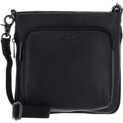 Afbeelding van MANDARINA DUCK Leren Schoudertas Mellow Leather Crossover Bag Nero Zwart