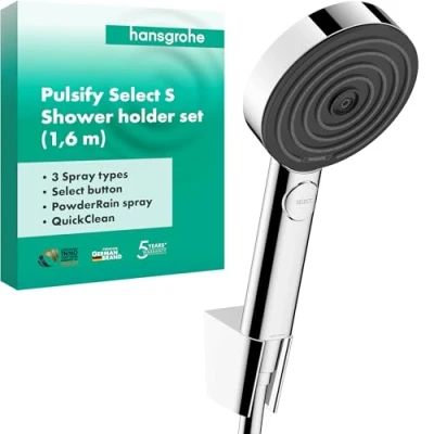 Afbeelding van hansgrohe pulsify 3j porterset 160 cm chroom 24303000