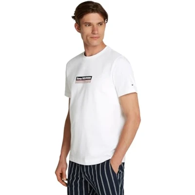 Afbeelding van Tommy Hilfiger BOX TEE Tshirt print, Heren, Maat: XXL, White