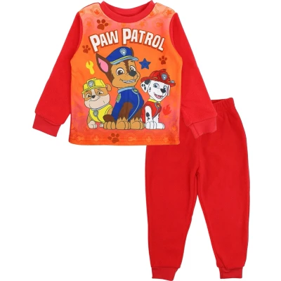 Afbeelding van Paw Patrol Kinderpyjama Oranje Fleece pyjama Maat 128