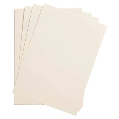 Afbeelding van Clairefontaine Ref 975275C Maya glad gekleurde tekenkaart (verpakking van 25 vellen) 185gsm A4 (29,7 x 21cm) Ivoorkleur Diep geverfd, zuurvrij, pH neutraal