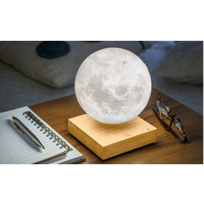 Afbeelding van Gingko Smart Moon Lamp Zwevende Essenhout