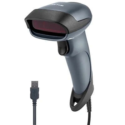 Afbeelding van NETUM Handscanner met kabel laser barcodescanner 32 bit decoder 1D USB NT M1