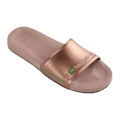 Afbeelding van Havaianas uniseks volwassene Slide Old Brasil, Krokus Rose Gouden Blozen , 45/46 EU