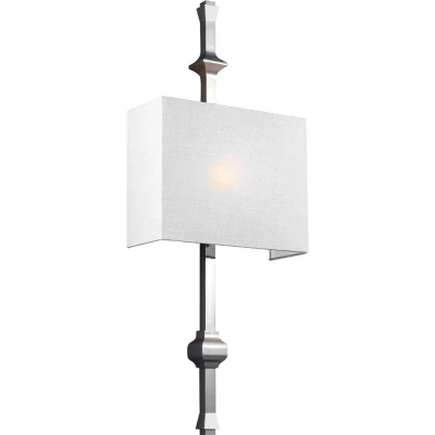 Afbeelding van Landelijke Wandlamp Steady Lighting Metaal Landelijk E27 L: 12.1cm Voor Binnen Woonkamer Eetkamer Zilver