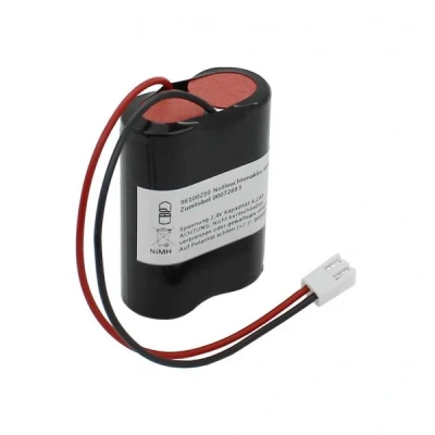 Afbeelding van Noodverlichting batterij NiMH 2.4V 4.2Ah F1x2 7/5 Sub C met kabel en stekker vervangt Zumtobel 00072883