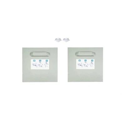 Afbeelding van Zelfklevende bevestigingsset Fotohouder Spiegelhouder Dibond Hanger Plakplaten (2x Houder Siliconen Buffer 100x100mm)