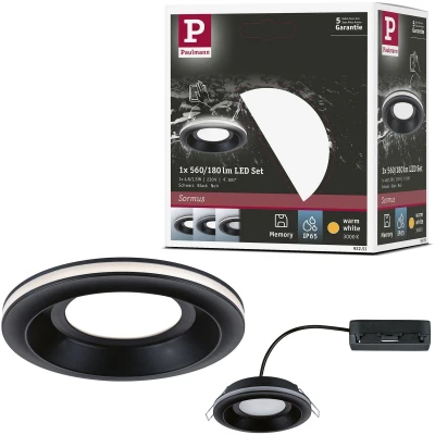 Afbeelding van Paulmann 92251 Sormus LED inbouwlamp 4.8 W Zwart