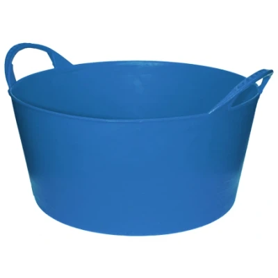 Afbeelding van Flexibele tuinmand 14 liter licht blauw