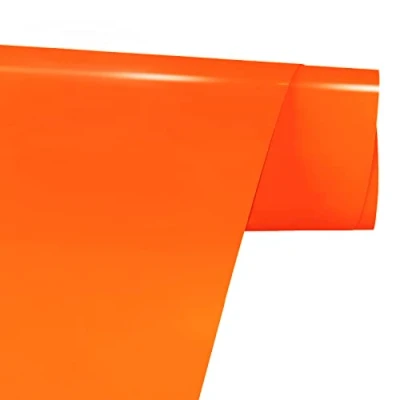 Afbeelding van Plotterfolie textiel, 30,5 cm x 3 m, strijktransferfolie (neon oranje D)