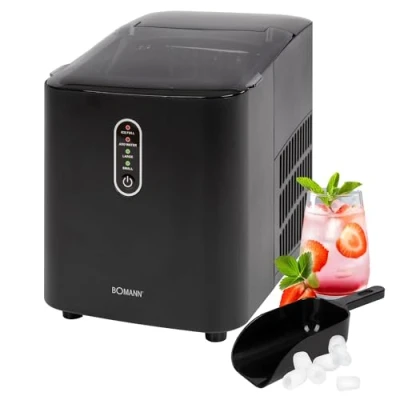 Afbeelding van Bomann® EWB 6068 CB Snelle productie IJsmachine IJsblokjes in 10 minuten Tot kg ijs 24 uur met 2 ijsblokjesgroottes en 1,1 l watertank