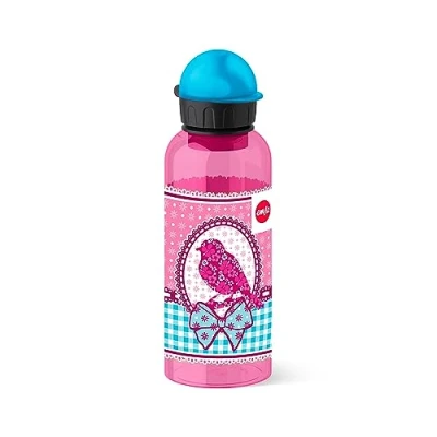 Afbeelding van Emsa Kinderdrinkfles 518130 600 ml veiligheidssluiting 100% dicht BPA vrij tieners Birdy Bow Tritan, vogel, 7,5 x 21,4 cm