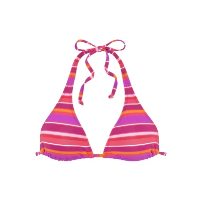 Afbeelding van NU 25% KORTING: s.Oliver RED LABEL Beachwear Triangel bikinitop Fun in een trendy streepdessin