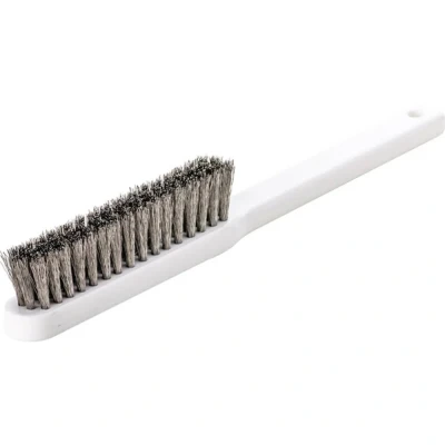 Afbeelding van Lessmann Fijne penseel lengte 225 mm 0,15 RVS staaldraad golvend 4 rijig 1 stuk 182152 182152a