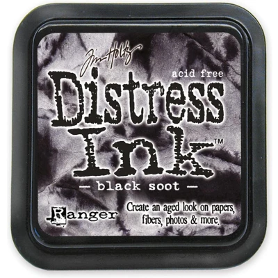 Afbeelding van Ranger Distress Inks pad black soot stamp TIM19541 Tim Holtz