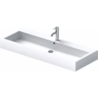 Afbeelding van Duravit Vero wastafel onderzijde geslepen 120x47cm inclusief kraangat met overloop wit
