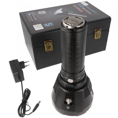 Afbeelding van 100.000 lumen Imalent MS18 LED zaklamp met max. lumen, inclusief accu en oplader