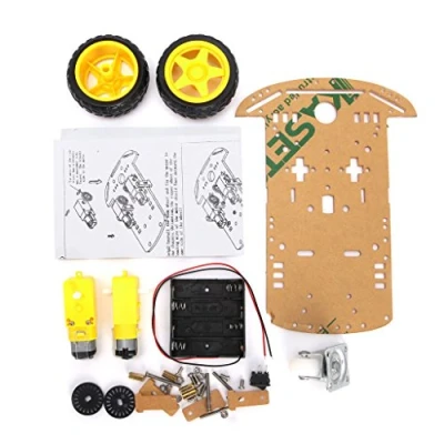 Afbeelding van DollaTek Smart Motor Robot Auto Batterij Box Chassis Kit Snelheid Encoder voor Arduino