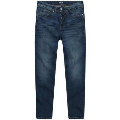 Afbeelding van JOHN F. GEE F Straight leg jeans, Heren, Maat: 52, Dark blue denim
