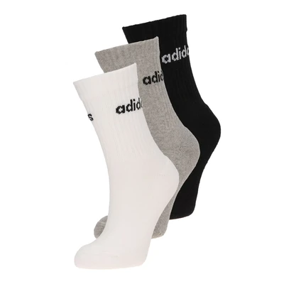 Afbeelding van adidas Performance sportsokken set van 3 zwart/grijs/wit