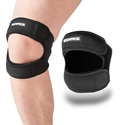 Afbeelding van Patellar pees ondersteuning riem (groot), knie pijn verlichting verstelbare neopreen voor hardlopen, artritis, trui, tennis letsel herstellen, l